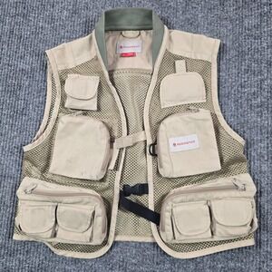 Redington Fly Fishing Vest Mens XS Beige Mesh Multi Pocket Wading Jacket